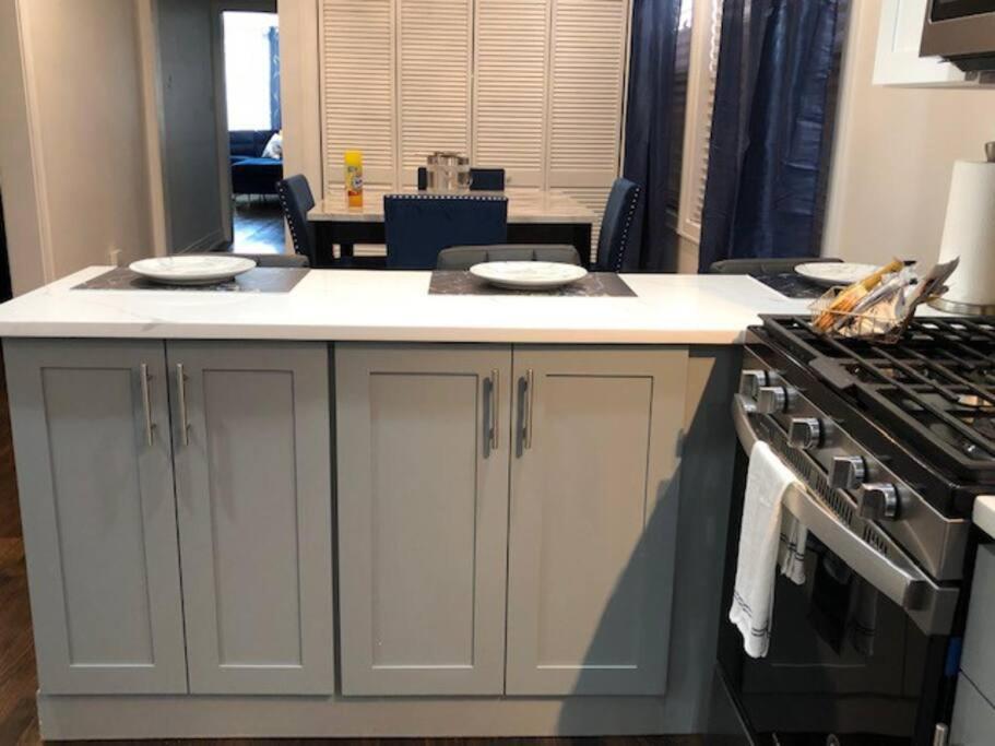 The Blue Golden Luxury Modern 3- Bedroom Apartment In 시카고 외부 사진