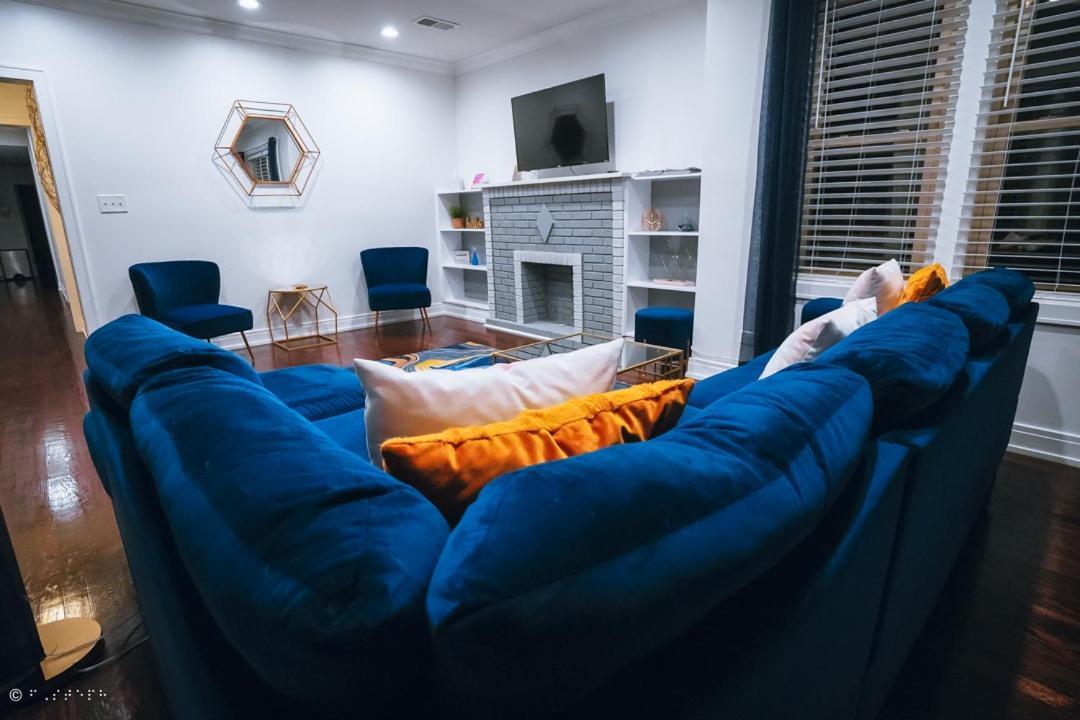 The Blue Golden Luxury Modern 3- Bedroom Apartment In 시카고 외부 사진